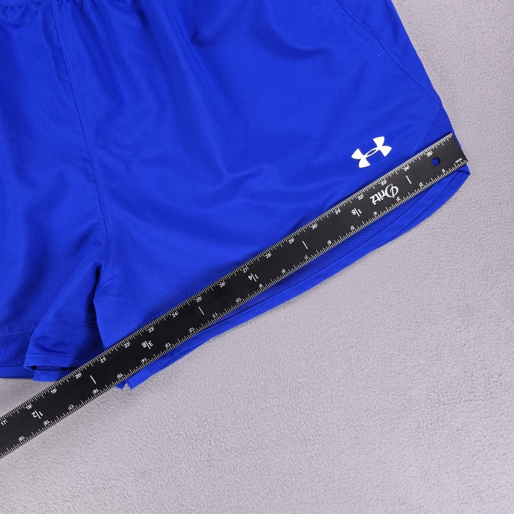 NEW Under Armour Shorts Women's 3XL Blue Athletic Loose Heatgear Solid Sportcore - Picture 12 of 15